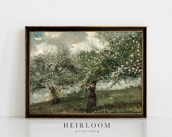 Cottage Decor | French Vintage Art | Farmhouse Decor | Oil Painting | FINE ART PRINTS | Spring
