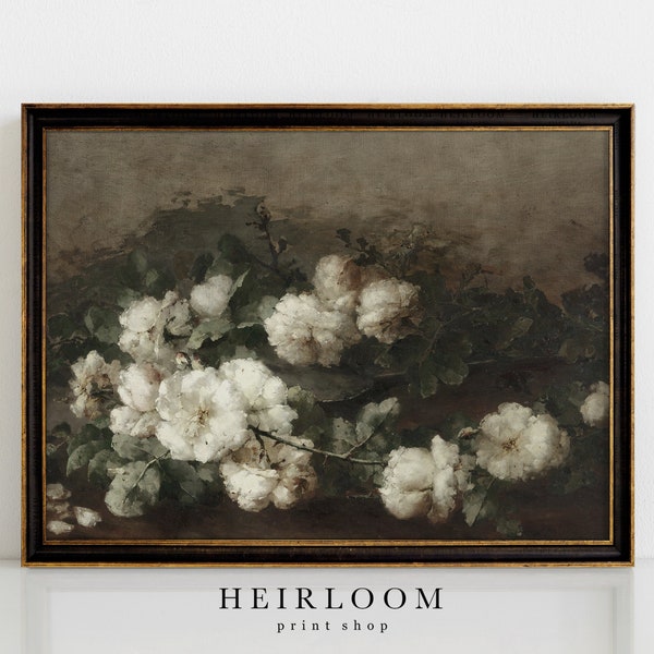 Flower Painting | Still Life Painting | Oil Painting | MAILED PRINTS | Vintage Art | Still Life Roses