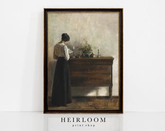 European Prints | MAILED ART PRINTS Vintage Painting | Captivated