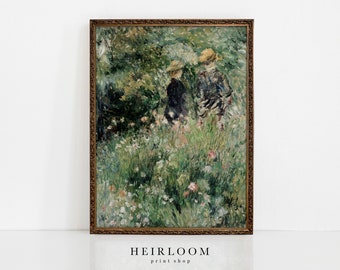 Garden Art Print | Renoir Print | Field Impressionist | Garden Meet