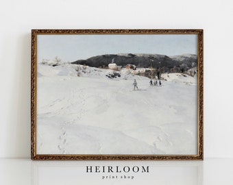 Winter Scene Art | Norwegian Art | Christmas Art Print | PRINT SHOP | Winter in Norway