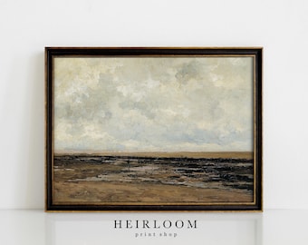 Peinture de paysage marin | oeuvres d'art vintage | Décoration murale côtière | Impression sur toile | IMPRESSIONS POSTALES | Littoral