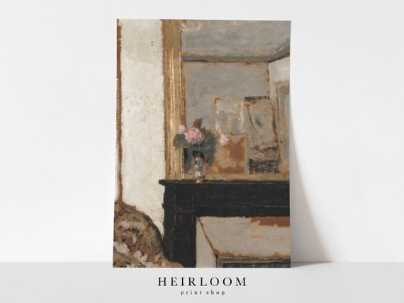 Mantel Art | Rustic European Wall Art | MAILED PRINTS Vintage Print | Hearth