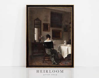 European Prints | MAILED ART PRINTS Vintage Painting | Morning