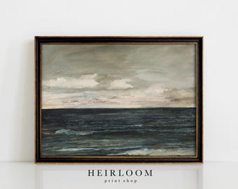 Coastal Art | Sea Painting | Vintage Ocean Painting | Canvas ART PRINTS | Sea
