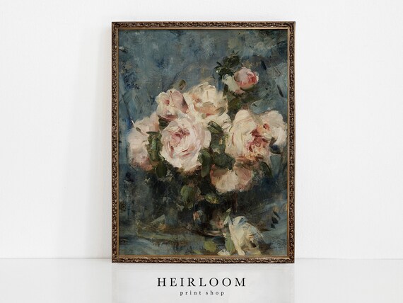 Vintage Rose Prints | Painting of Roses | Heirloom ART PRINTS | Refined