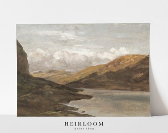 Neutral Landscape Painting Print | Mountain Prints | FINE ART PRINTS | Neutral