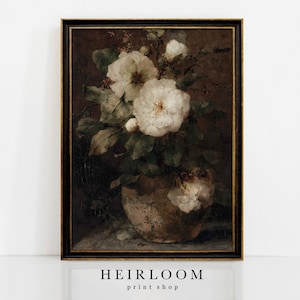 Moody Floral Print | Vintage Flower Prints | ART PRINTS | Moody Blooms