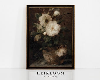 Moody Floral Print | Vintage Flower Prints | ART PRINTS | Moody Blooms