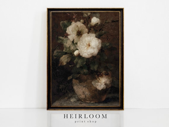 Moody Floral Print | Vintage Flower Prints | ART PRINTS | Moody Blooms