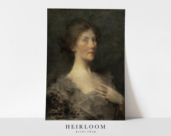 Woman Portrait Art | Vintage Prints | SHIPPED PRINTS | Moody Portrait | Madame