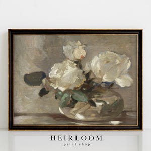Flower Painting | MAILED ART PRINTS | Vintage Housewarming Gift | Floral Art | Floral Still Life