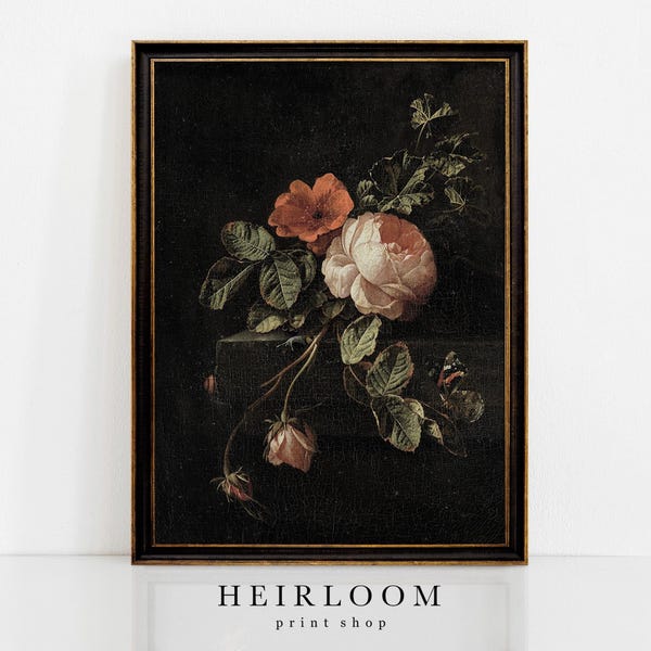Flower Painting | Still Life Painting | Vintage Art Print | SHIPPED PRINTS | Collected
