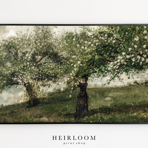 Samsung Frame Tv Art Vintage Flower Floral Digital Art Etsy