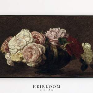 Samsung Frame TV Art | Vintage Flower | Floral | DIGITAL Art | Frame TV