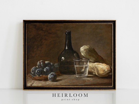 Rustic Kitchen Art | Primitive | Kitchen Prints Wall Art | Vintage Still Life | ART PRINTS | Subtle Still