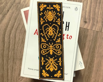 Bugmark Bookmark - Cross Stitch Pattern (Beginner) | Instant pdf Download