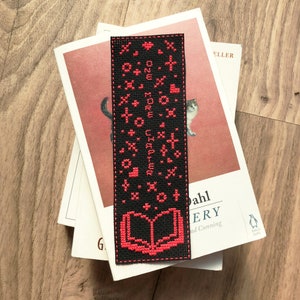 One More Chapter Bookmark - Cross Stitch Pattern (Beginner) | Instant pdf Download