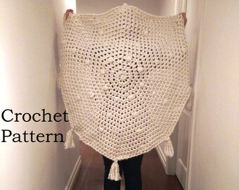 CROCHET PATTERN The Lunar Chunky Blanket-Rug