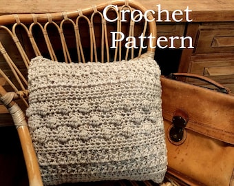 Crochet PATTERN - Farmhouse Pillow