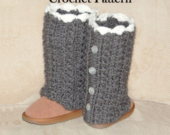 Wooly Warmers CROCHET PATTERN, Leg Warmers (Toddler, Child, Adult Sizes) Instant Download