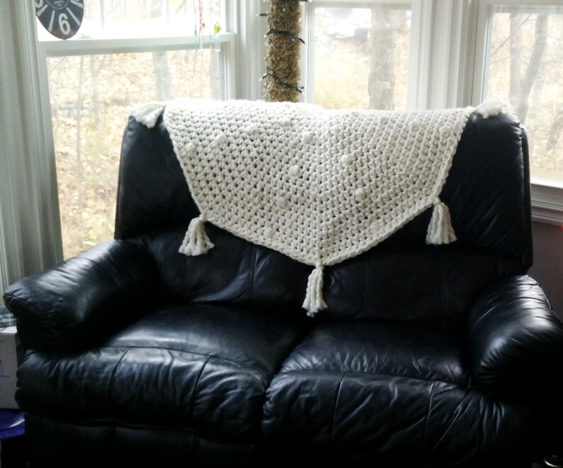 CROCHET PATTERN The Lunar Chunky Blanket-Rug