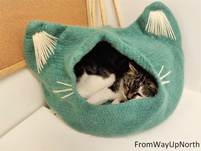 CROCHET PATTERN The Four Seasons Cat Cave Felted wool Etsy