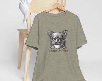 Funny Chihuahua Tshirt, Dog Lover Shirt, Cute Puppy Top, Animal Graphic Tee, Pet Owner Gift