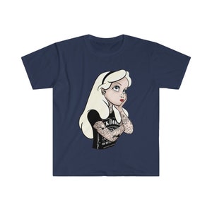 Alice White Rabbit Princess Tattoo Unisex Softstyle T-Shirt
