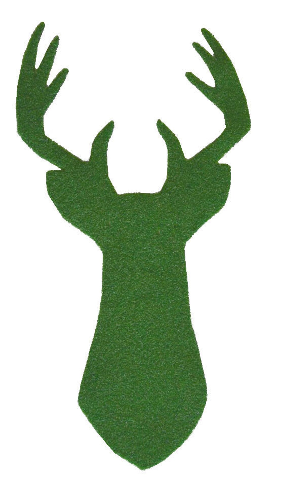 Deer Head Synthetic Green Grass Mat Rug Wall Decor Etsy