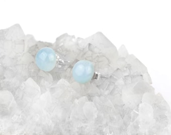 Aquamarine Earrings, Aquamarine Jewelry, Aquamarine Gemstone, Something Blue, Blue Stone Earrings, Blue Gem Earring, Aquamarine Studs