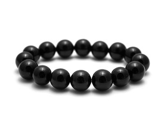 Onyx Bracelet, Mens Black Mala, Black Onyx Bracelet, Black Yoga Bracelet, Black Bracelet Mens, Mens Wrist Jewelry, Meditation Bracelet