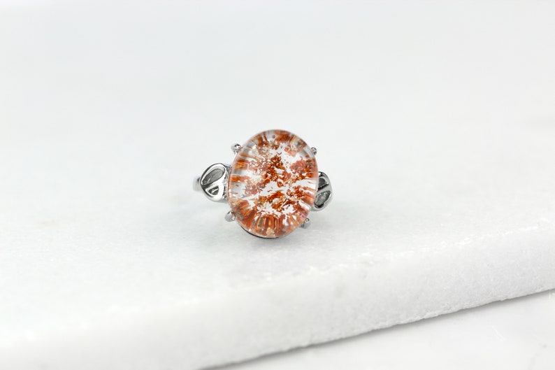 Lodolite Ring Garden Quartz Ring Red Quartz Ring Strawberry Quartz Sterling Silver Ring