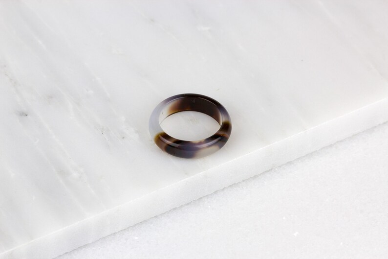 Plume Agate Ring Lace Agate Ring Mens Agate Ring Mens Stone Ring Plume Agate Jewelry