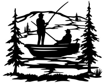 Download Fishing Scene Svg Etsy