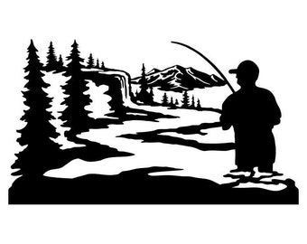 Download Fishing Scene Svg Etsy