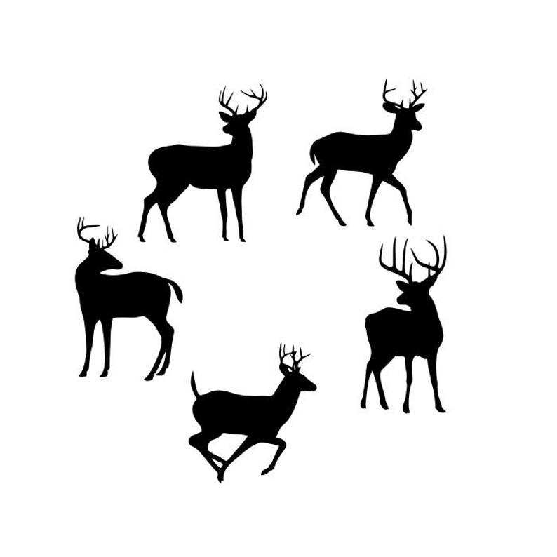 Download Deer Buck Clipart Silhouettes eps dxf pdf png svg ai Files ...