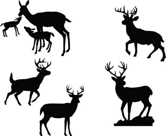 Download Deer Buck Fawn Clipart Silhouettes eps dxf pdf png svg ...