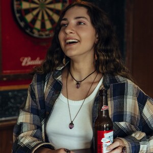 Large Raw Amethyst Crystal Necklace-Amethyst Necklace-Raw Crystal Necklace-Large Crystal Necklace-purple crystal necklace-layering necklace