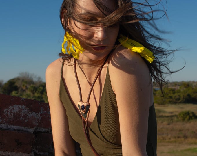 Megalodon bolo tie-blue goldstone megalodon bolero tie-shark tooth bolo tie-shark tooth bolero tie-copper shark tooth bolero tie-copper bolo