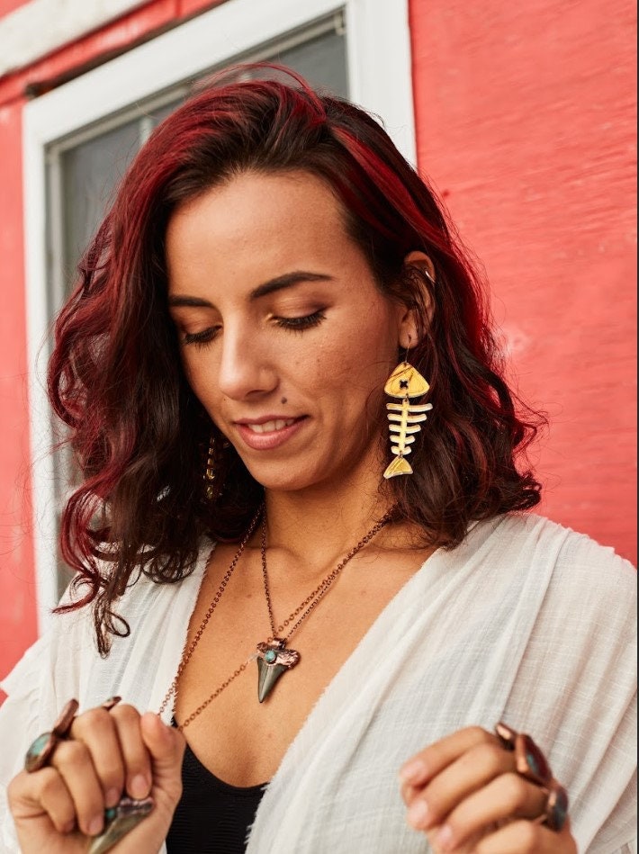 Surfer girl earrings best sale