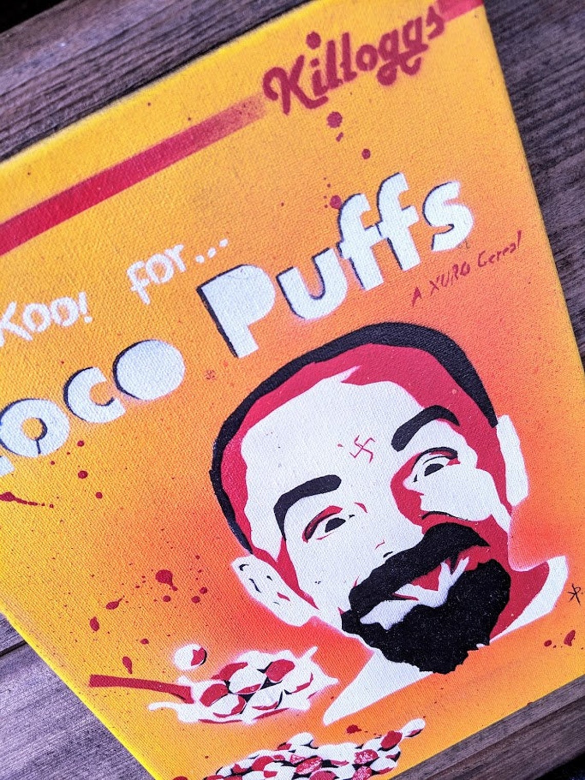 Set of Cereal Box Serial Killer Spray Paint Art Etsy