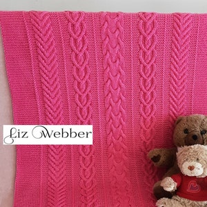 Baby Blanket Knitting PATTERN in English, Digital Download