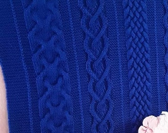 Baby Blanket Knitting PATTERN in English, Digital Download