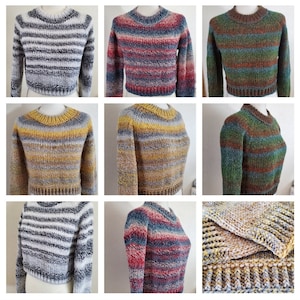 Knit Crop Top, Ready to ship, Crop sweater, crop pullover, Handmade, cropped long sleeve