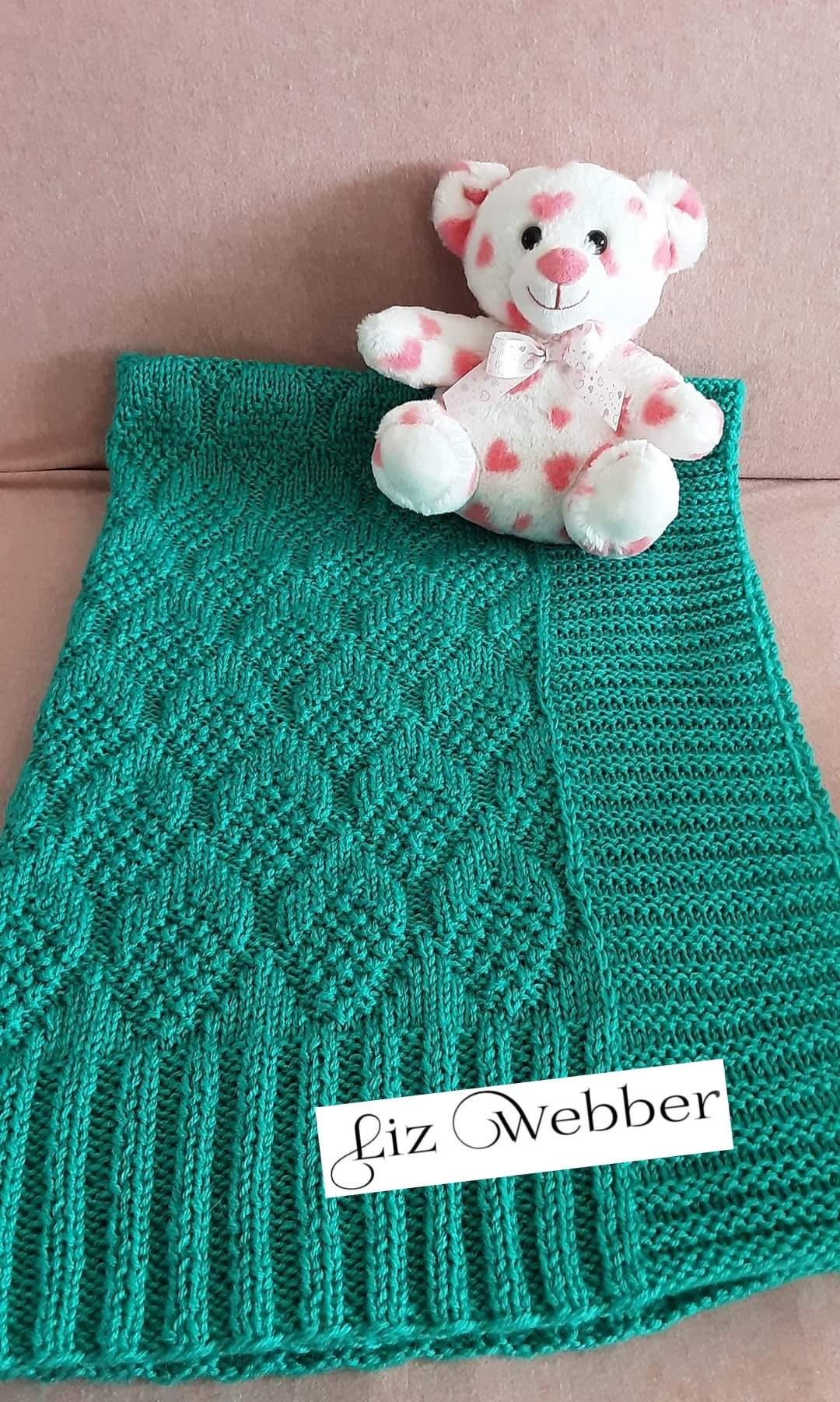 Baby Blanket Knitting PATTERN in English Digital Download Etsy UK