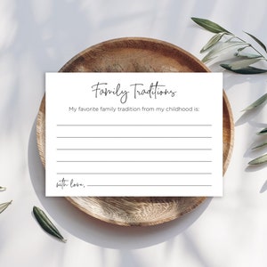 Biglietto d'auguri per i futuri genitori con tradizioni familiari minimaliste digitali - DOWNLOAD IMMEDIATO