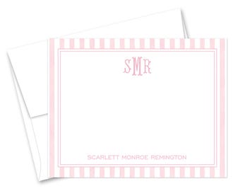 Personalized Monogram Nursery Note Card - Set of 12