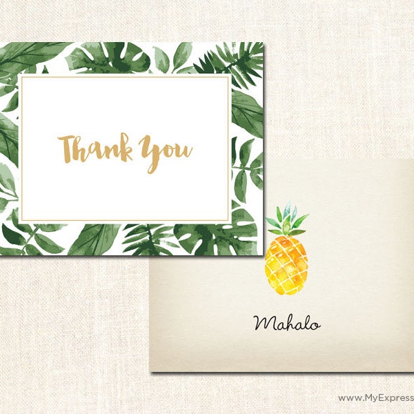 Pineapple Thank You - Etsy