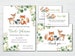 Greenery Woodland Animals Baby Shower Invitations -  Boy and Gender Neutral Baby Shower Invitations and Forest Animals Thank You Cards 
